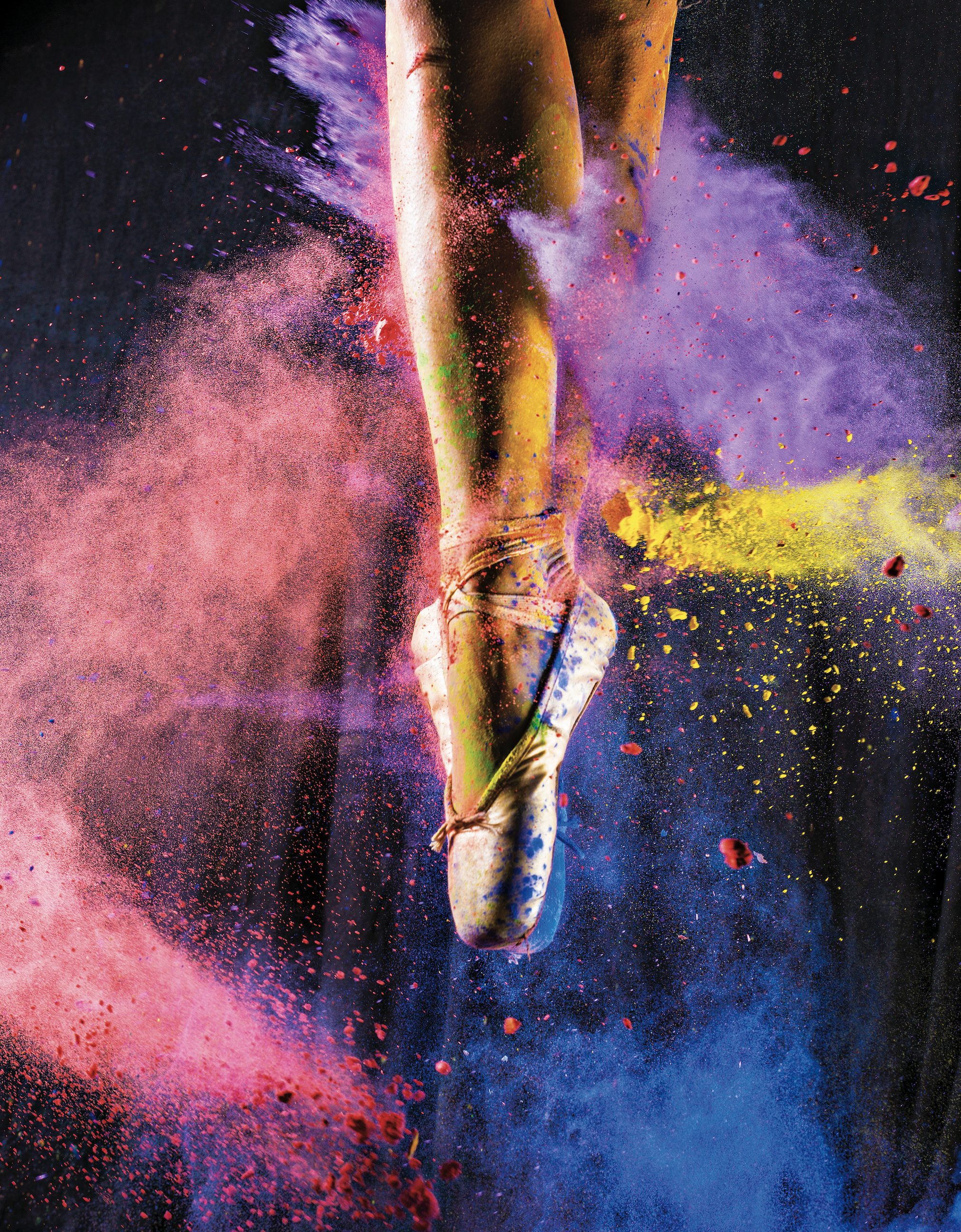 shooting pigmentation d'une danseuse 